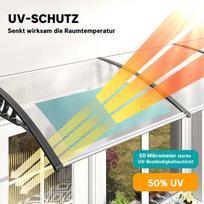 duru stogelis - Outsunny Stogelis lauko durims 90 x 295 cm - 7 nuotrauka