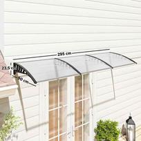 duru stogelis - Outsunny Stogelis lauko durims 90 x 295 cm - 8 nuotrauka