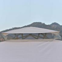 3x2,5 - Sodo pavėsinė Outsunny, 3x3x2.6 m, šviesiai pilka (Light Grey) - 3 nuotrauka