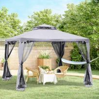 3x2,5 - Sodo pavėsinė Outsunny, 3x3x2.6 m, šviesiai pilka (Light Grey) - 9 nuotrauka