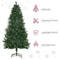 eglute - Dirbtinė Kalėdų eglutė HOMCOM, 180 cm, su metaliniu stovu, žalia (Green) - 7 nuotrauka