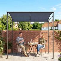 pavesine nuo lietaus - Pavėsinė Outsunny, 215x150x174/220 cm, Juoda (Black) - 2 nuotrauka