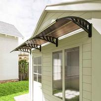 duru stogelis - Outsunny Stogelis durims/langams, 303x96x27 cm, rudas (Brown) ir juodas (Black) - 2 nuotrauka
