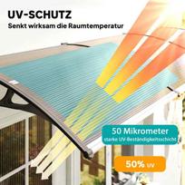 duru stogelis - Outsunny Stogelis durims/langams, 303x96x27 cm, rudas (Brown) ir juodas (Black) - 7 nuotrauka