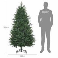 dirbtine eglute 180 - Dirbtinė Kalėdų eglutė HOMCOM, 180 cm - 8 nuotrauka