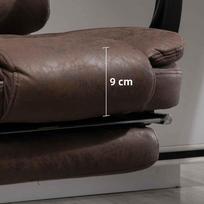 kompiuterio kede - Vinsetto Biuro kėdė su masažo funkcija, ruda (Brown) - 2 nuotrauka