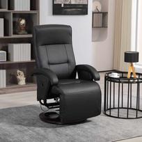fotelis kojom - Fotelis HOMCOM Sukamasis poilsio krėslas, juoda (Black) - 9 nuotrauka