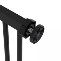 sunu varteliais - PawHut šunų apsauginiai varteliai, 74-87 cm, juodas (Black) - 2 nuotrauka