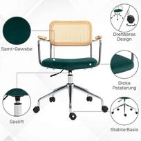 biuro kede tinkline - Biuro kėdė VLX Mesh Fabric 289514, žalia - 5 nuotrauka