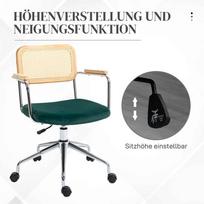 biuro kede tinkline - Biuro kėdė VLX Mesh Fabric 289514, žalia - 6 nuotrauka