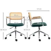 biuro kede tinkline - Biuro kėdė VLX Mesh Fabric 289514, žalia - 8 nuotrauka