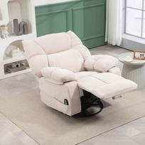 relax - Fotelis HOMCOM Relax, smėlio (Beige) - 9 nuotrauka