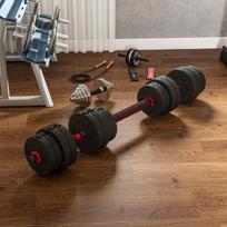 hanteliai 30 kg - Rinkinys VLX Barbell And Dumbbell Set - 3 nuotrauka