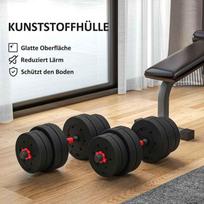 hanteliai 30 kg - Rinkinys VLX Barbell And Dumbbell Set - 4 nuotrauka