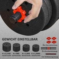 hanteliai 30 kg - Rinkinys VLX Barbell And Dumbbell Set - 5 nuotrauka