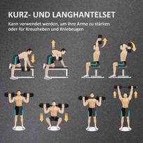 hanteliai 30 kg - Rinkinys VLX Barbell And Dumbbell Set - 7 nuotrauka
