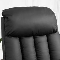 fotelis su poilsio funkcija - Fotelis HOMCOM Elektrinis poilsio krėslas, juodas (Black) - 2 nuotrauka