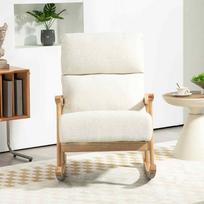 supamas fotelis - Fotelis HOMCOM Supamasis krėslas, kreminė balta (Cream White) - 3 nuotrauka