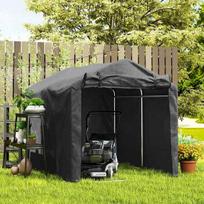 garazai palapines - Garažo palapinė Outsunny, 220 x 157 x 165 cm, juoda (Black) - 2 nuotrauka