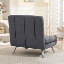 miegamasis fotelis pigu - Fotelis HOMCOM Miegamas, tamsiai pilkas (Dark Grey) - 2 nuotrauka
