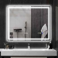 bluetooth jungiklis - Veidrodis LED Bluetooth, 80 cm x 100 cm, sidabrinis (Silver) - 6 nuotrauka