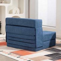 miegamasis fotelis pigu - Fotelis HOMCOM 3-in-1, tamsiai mėlynas (Dark Blue) - 3 nuotrauka