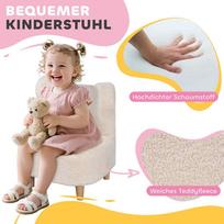fotelis smelio spalvos - Fotelis AIYAPLAY Vaikiškas, smėlinis (Beige) - 7 nuotrauka