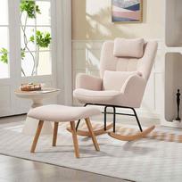 supamas fotelis - Fotelis HOMCOM Supamas krėslas, smėlinė (Beige) - 3 nuotrauka