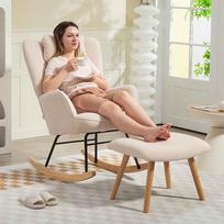 supamas fotelis - Fotelis HOMCOM Supamas krėslas, smėlinė (Beige) - 4 nuotrauka