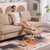 audinys - HOMCOM Pufas, rudas (Brown) - 3 nuotrauka