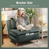miegamasis fotelis pigu - Fotelis Halmar 3-in-1 Miegamoji Sofa, tamsiai žalias (Dark Green) - 6 nuotrauka