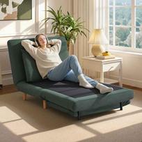 miegamasis fotelis pigu - Fotelis Halmar 3-in-1 Miegamoji Sofa, tamsiai žalias (Dark Green) - 9 nuotrauka
