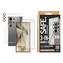 samsung s24 apsauginis stiklas - SAFE by PanzerGlass Sam S24 Ultra S928Bundle 3in1 Hardcase   Screen Protector   Camera Lens BSAFE95674 - 4 nuotrauka