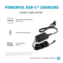 hp maitinimo laidas - Hewlett Packard (HP) 65W USB-C LC Power Adapteris, Switzerland Powercord - 3 nuotrauka