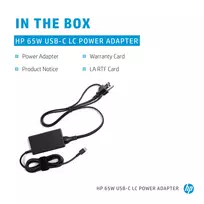 hp maitinimo laidas - Hewlett Packard (HP) 65W USB-C LC Power Adapteris, Switzerland Powercord - 5 nuotrauka