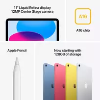 ipad 11 gen - Apple iPad 11" 256GB Wi-Fi Mėlynas (Blue) - 6 nuotrauka