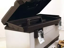 irankiu deze stanley - Stanley FATMAX Metalinė Plastikinė Įrankių Dėžė 26" Juoda (Black), Pilka (Grey) - 3 nuotrauka
