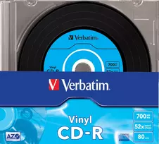 cd r - CD-R Verbatim [ slim jewel case 10 | 700MB | 48x | Data Vinyl | DataLife+ AZO ] - 4 nuotrauka