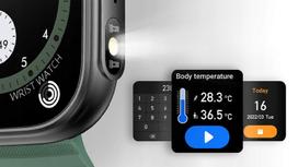ismanusis laikrodis - MyPhone Watch Tool 5.08 cm (2") Juodas Žalias (Black Green) - 2 nuotrauka