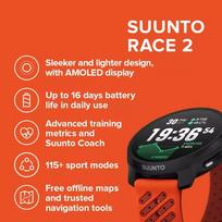 ismanieji sportiniai laikrodziai - Suunto Race 2 Coral Orange (Koralų oranžinė) - 6 nuotrauka