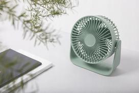 usb fan - Ventiliatorius Sothing USB Desktop Fan - Žalia - 3 nuotrauka