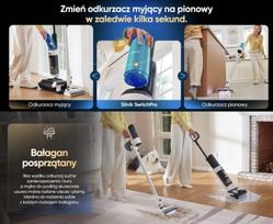 grindu plovimo sluota - Tineco Floor One Switch S6 Stretch Plus Baltas (White) - 7 nuotrauka