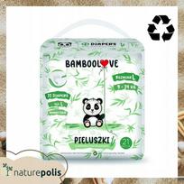 sauskelnes - BambooLove bambuko pluošto vienkartinės sauskelnės L (9-14 kg) 21vnt. - 2 nuotrauka