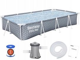 baseinas 366 - Bestway Steel Pro, pilkas (Gray), 366 x 201 x 66 cm, 561FV - 2 nuotrauka