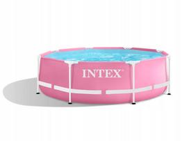 vaikiskas baseinas - INTEX 28290 Apvalus rėminis baseinas, 244 x 76 cm, rožinis (Pink) - 2 nuotrauka