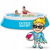 pripuciama sukurine vonia - Baseinas Intex Easy Set 1.83x0.51m - 2 nuotrauka