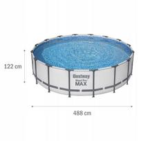karkasinis su baseinu - Karkasinis sodo baseinas 488 x 122 cm „Bestway 5612Z“ - 3 nuotrauka