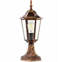 lauko zibintas - Sodo šviestuvas lauko E27 žemas žibinto atspalvis 40cm patina BELLIS LUMILED - 3 nuotrauka