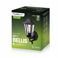 lauko zibintas - Lauko E27 žibintas Sodo sieninis šviestuvas su judesio jutikliu Juodas BELLIS LUMILED - 6 nuotrauka
