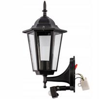 lauko zibintas - Lauko E27 žibintas Sodo sieninis šviestuvas su judesio jutikliu Juodas BELLIS LUMILED - 8 nuotrauka